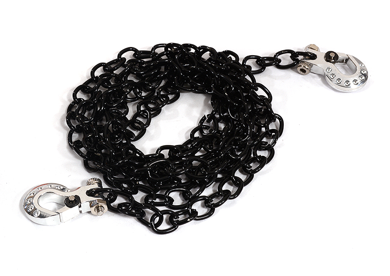 C31175 Realistic 1/10 Scale Metal Drag Chain w/ Tow Hooks for Off-Road Crawler - Image 1