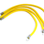 1/10 Model Scale 3x100mm Bungee Elastic Cord Strap w/ Hooks for Off-Road Crawler