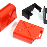 Realistic Jerry Can Gas Fuel Tank (2) w/ Bracket for 1/10 Scale Rock Crawler
