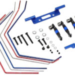 Front & Rear Anti Roll Stabilizer Sway Bar Kit for Traxxas 1/10 Slash 2WD