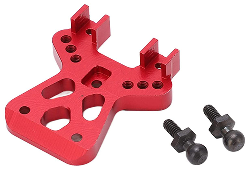 C31256RED Alloy Machined Front Shock Tower for Traxxas LaTrax Teton 1/18 Monster Truck - Image 1