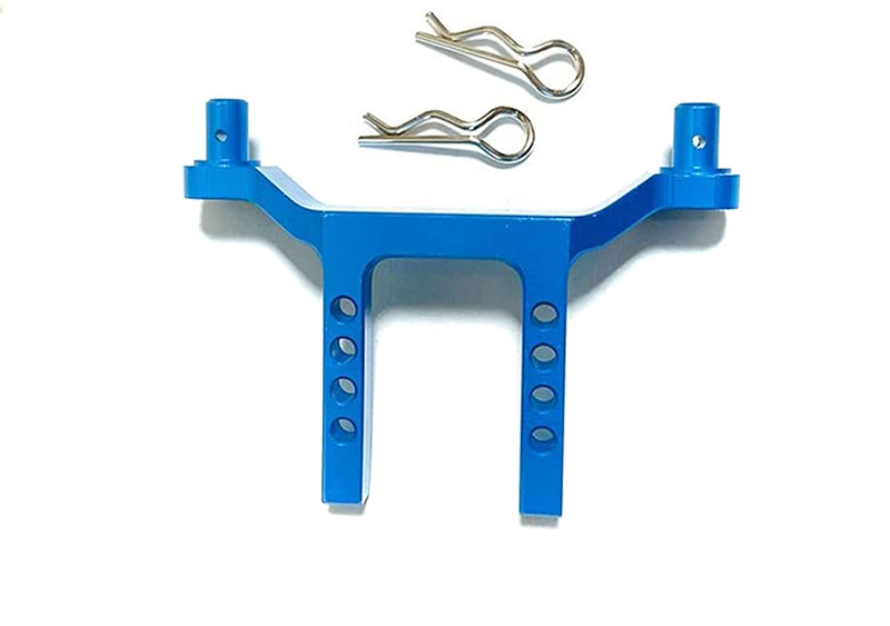 C31259BLUE Alloy Machined Front Body Mount for Traxxas LaTrax Teton 1/18 Monster Truck - Image 1