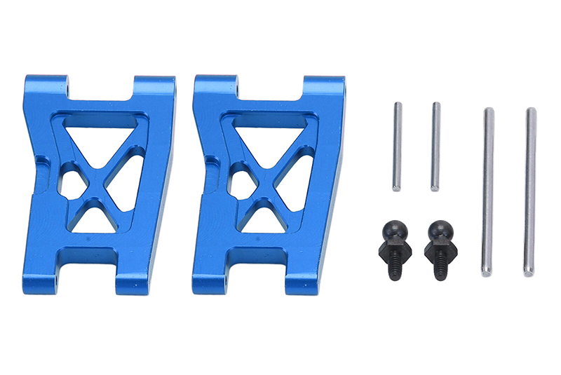 C31264BLUE Alloy Machined Front Suspension Arms for Traxxas LaTrax Teton 1/18 Monster Truck - Image 1