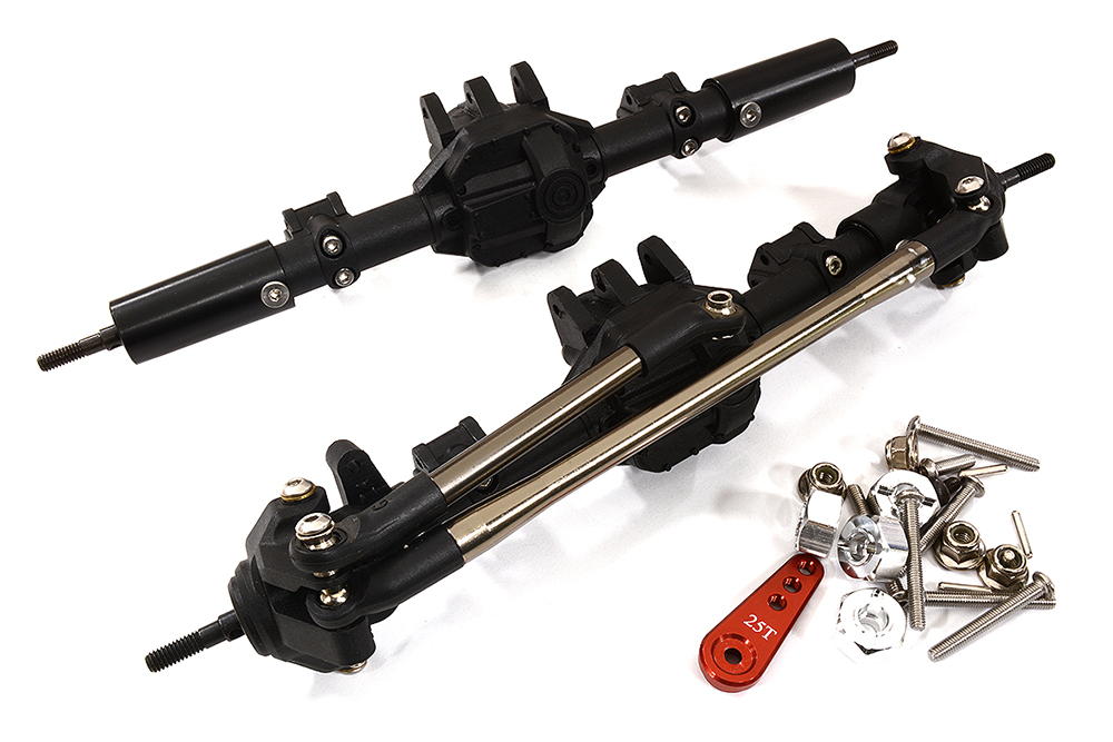 C31271 Reverse Rotation F&R Axle Assembly w/ Internals for 1/10 SCX10 II - Image 1