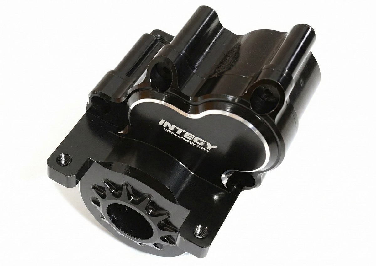 C31291BLACK Billet Machined Center Gearbox Housing for 1/10 Scale Traxxas E-Revo 2.0 8691 - Image 1
