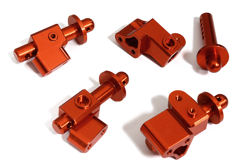 C31293RED Machined Front & Rear Body Mount Set for Arrma 1/8 Outcast 6S BLX AR320357 - Image 1