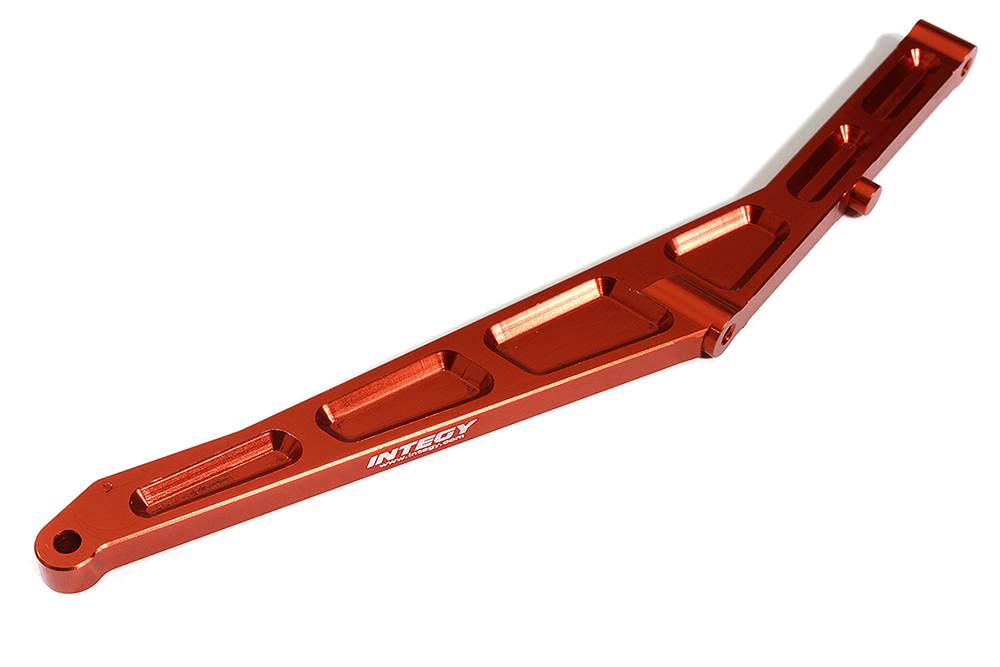 C31313RED Billet Machined Rear Chassis Support for Losi 1/10 Lasernut U4 4WD Brushless RTR - Image 1