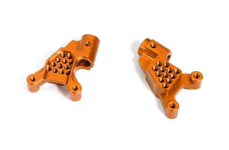 C31316ORANGE Billet Machined Rear Shock Towers for Axial 1/24 SCX24 Rock Crawler - Image 1