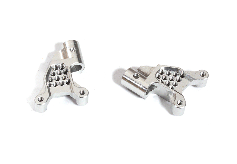 C31316SILVER Billet Machined Rear Shock Towers for Axial 1/24 SCX24 Rock Crawler - Image 1