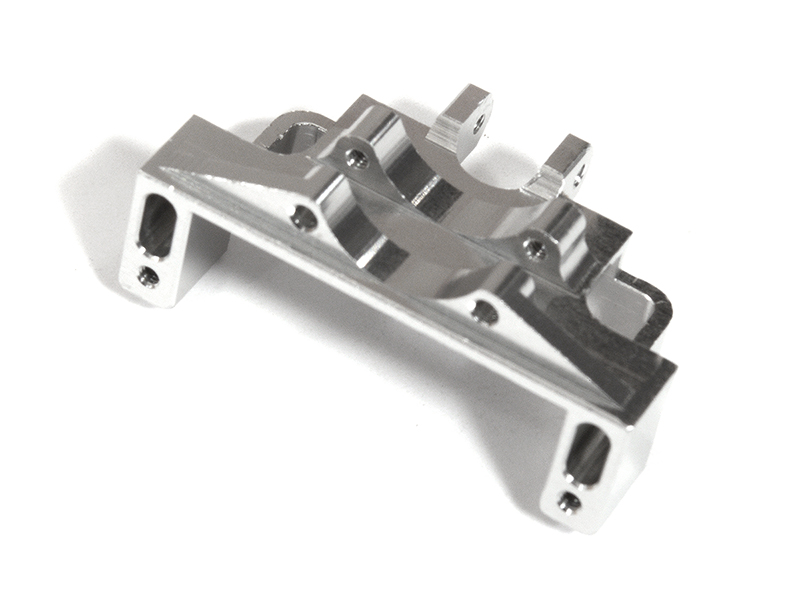 C31318SILVER Billet Machined Silver Servo Mount for Axial 1/24 SCX24 Rock Crawler - Image 1