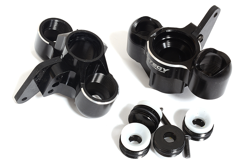 C31321BLACK Billet Machined Steering Knuckles for Arrma 1/8 Scale Kraton 6S BLX AR330505 - Image 1