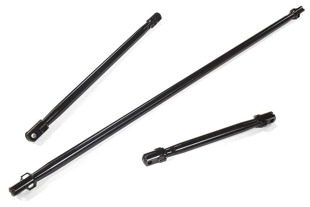 C31331BLACK Machined Chassis Brace Set for 1/5 Kraton 4X4 8S BLX ARA320550-52 req. ARA320481 - Image 1