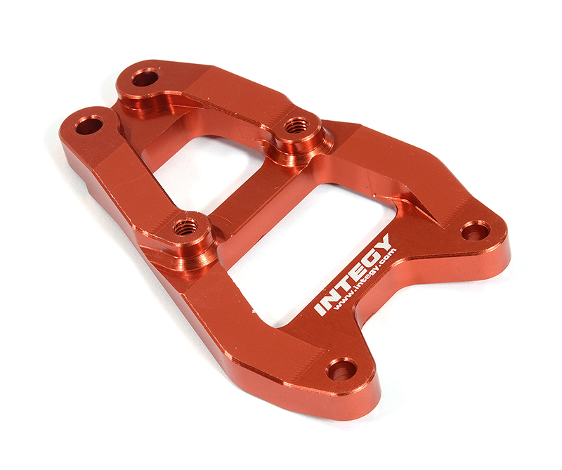 C31335RED Billet Machined Front Bumper Upper Support Brace for Losi 1/10 Lasernut U4 4WD - Image 1