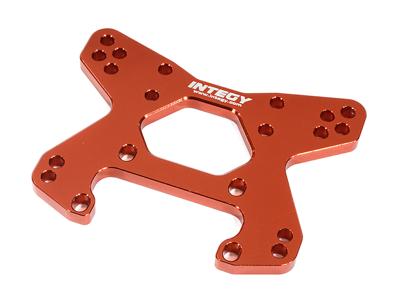 C31336RED Billet Machined Front Shock Tower for Losi 1/10 Lasernut U4 4WD Brushless RTR - Image 1