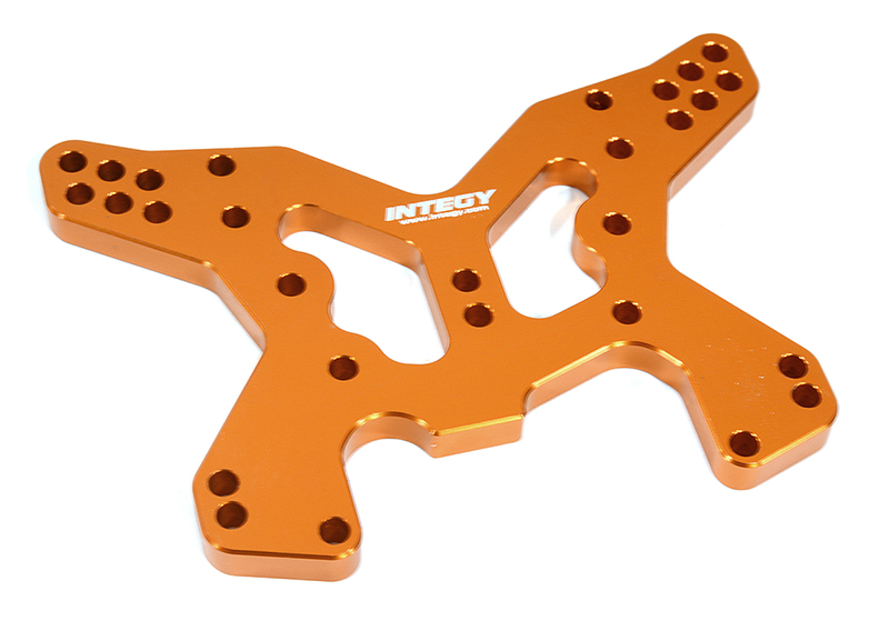 C31337ORANGE Billet Machined Rear Shock Tower for Losi 1/10 Lasernut U4 4WD Brushless RTR - Image 1