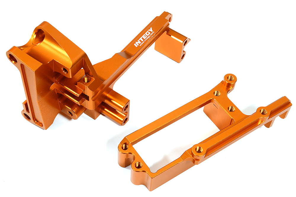 C31341ORANGE Billet Machined Handbrake Module Base & Mount for Arrma 1/7 Infraction 6S BLX - Image 1
