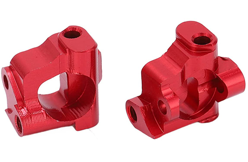 C31401RED Alloy Machined Front Caster Blocks for Losi 1/18 Mini-T 2.0 - Image 1