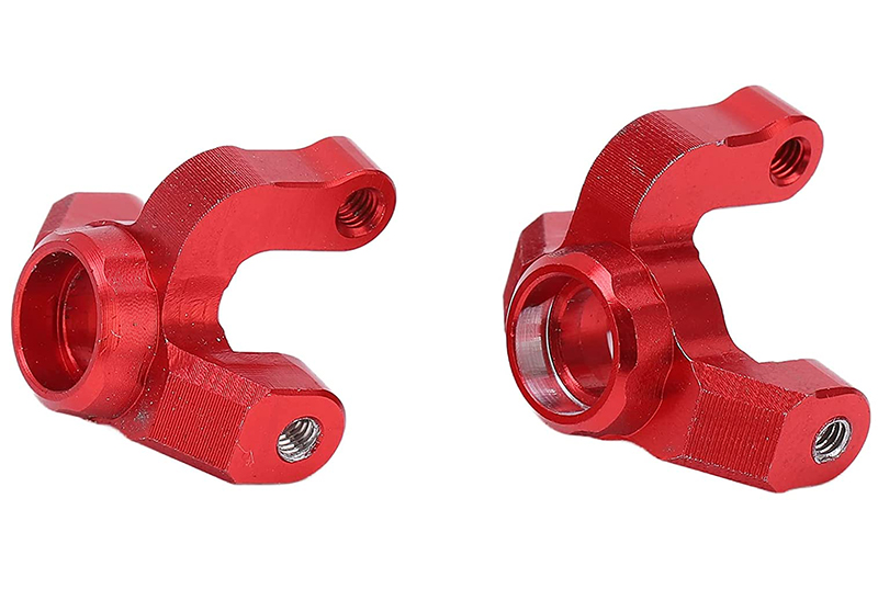 C31403RED Alloy Machined Steering Blocks for Losi 1/18 Mini-T 2.0 - Image 1