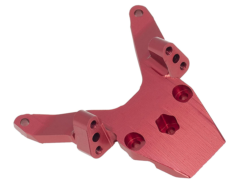 C31409RED Alloy Machined Front Bulkhead for Losi 1/18 Mini-T 2.0 - Image 1