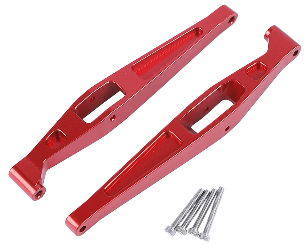 C31415RED Alloy Machined Rear Lower Arms for Axial 1/18 Yeti Jr RTR - Image 1