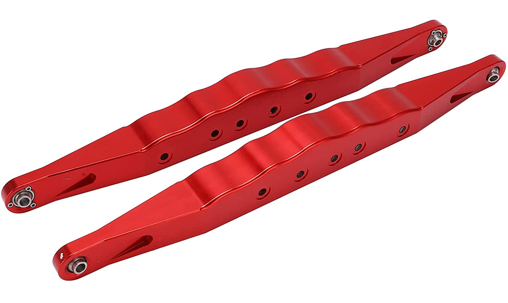 C31431RED Alloy Machined Rear Lower Suspension Arms for Losi 1/6 Super Baja Rey 2.0 - Image 1