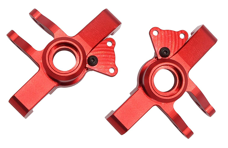 C31432RED Alloy Machined Steering Blocks for Losi 1/6 Super Baja Rey 1.0 & 2.0 - Image 1