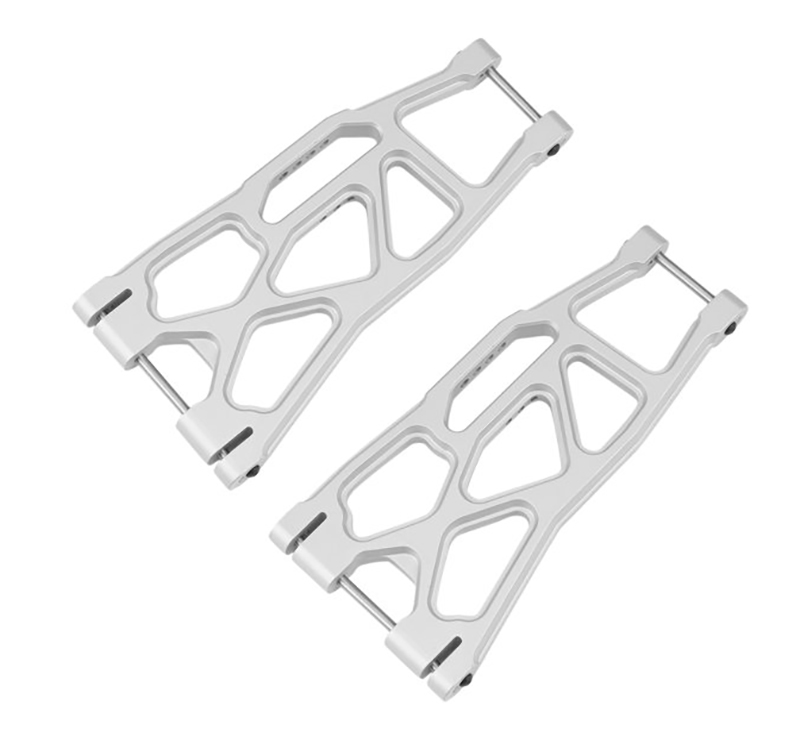 C31437SILVER Billet Machined Lower Suspension Arms for Traxxas X-Maxx 4X4 7731 - Image 1