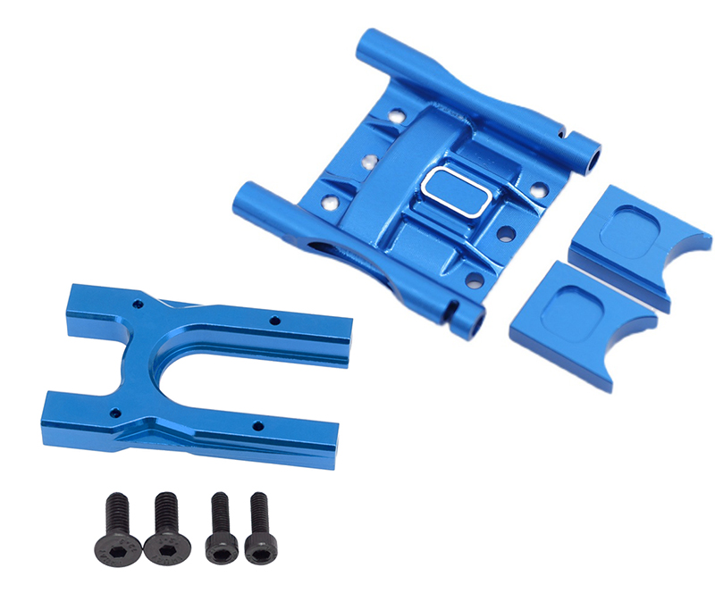 C31441BLUE Center Diff Cover w/ Mount for 1/8 Kraton, Outcast & Typhon 6S BLX ARA320499 - Image 1