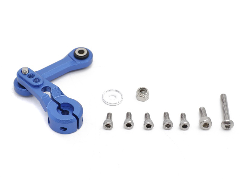 C31446BLUE 25T Steering Servo Horn & Linkage for 1/8 Kraton, Senton & Typhon 6S AR340061 - Image 1