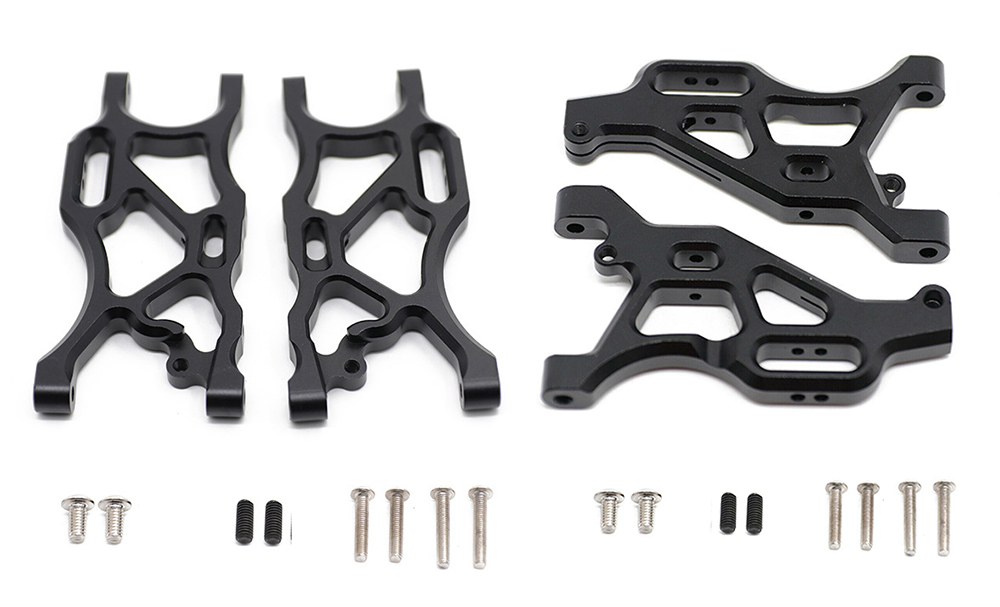 C31449BLACK Front & Rear Lower Arms for Arrma 1/8 Typhon 1/7 Limitless AR330503 AR330192 - Image 1