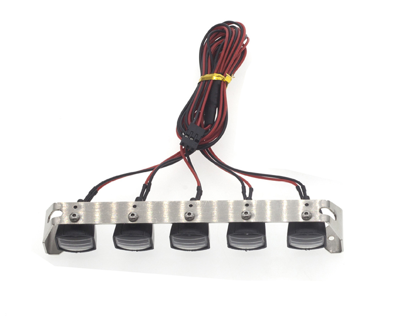 C31506 Realistic Spot Light (5) Set w/ LED for 1/10 & 1/8 Scale W=131mm - Image 1