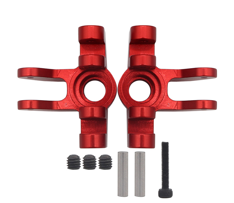 C31520RED Alloy Steering Blocks for Losi 1/8 LMT 1.0 4WD Monster Truck - Image 1