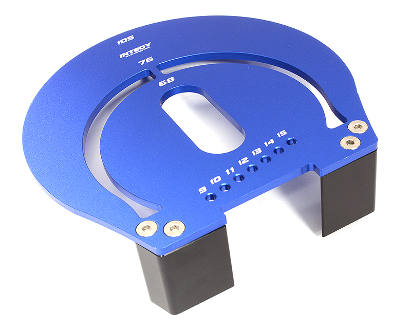 C31545BLUE Blue Billet Machined Aluminum Wheel Well Marker for 1/8 Scale On-Road - Image 1