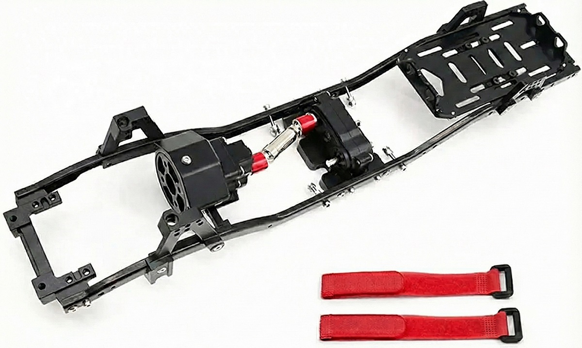 C31571BLACK Alloy 1/10 MCX10 Trail Off-Road Scale Crawler Chassis Frame 313mm Wheelbase - Image 1