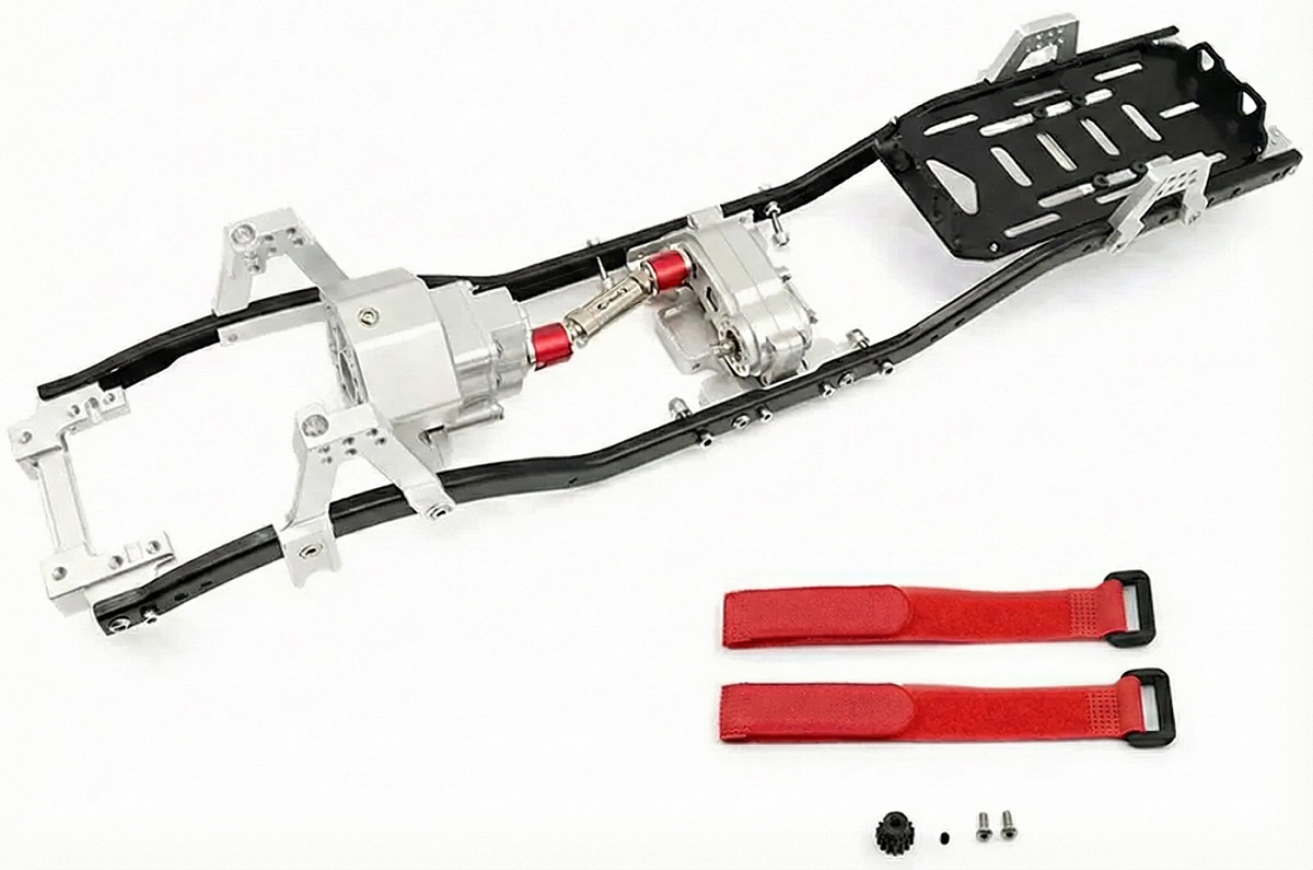 C31571SILVER Alloy 1/10 MCX10 Trail Off-Road Scale Crawler Chassis Frame 313mm Wheelbase - Image 1