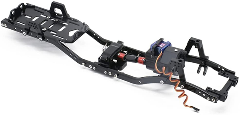 C31576BLACK Alloy 1/10 MCZ10 Trail Off-Road Scale Crawler Chassis Frame w/ 2-Speed - Image 1