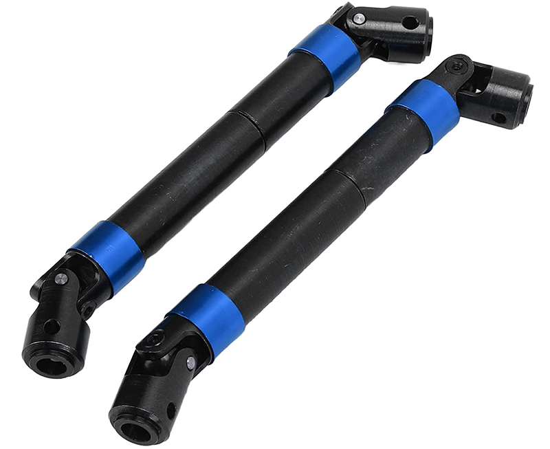 C31579BLUE Blue Alloy Machined Center Drive Shafts for Axial SCX6 RC Crawler 252009 - Image 1
