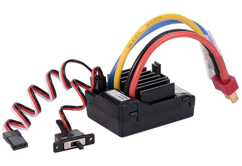 C31586 60A Brush Type ESC Forward & Reverse for 1/10 RC Car 7.2V-9.6V - Image 1