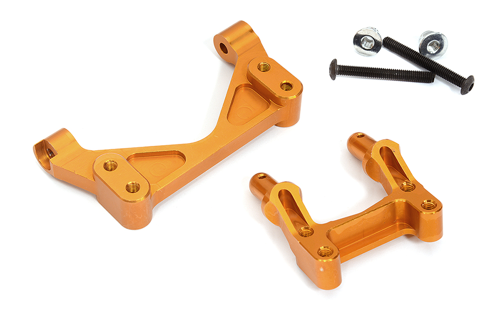 C31603ORANGE Alloy Body Roll Cage F&R Mounts for Losi 1/10 Lasernut U4 4WD Brushless RTR - Image 1