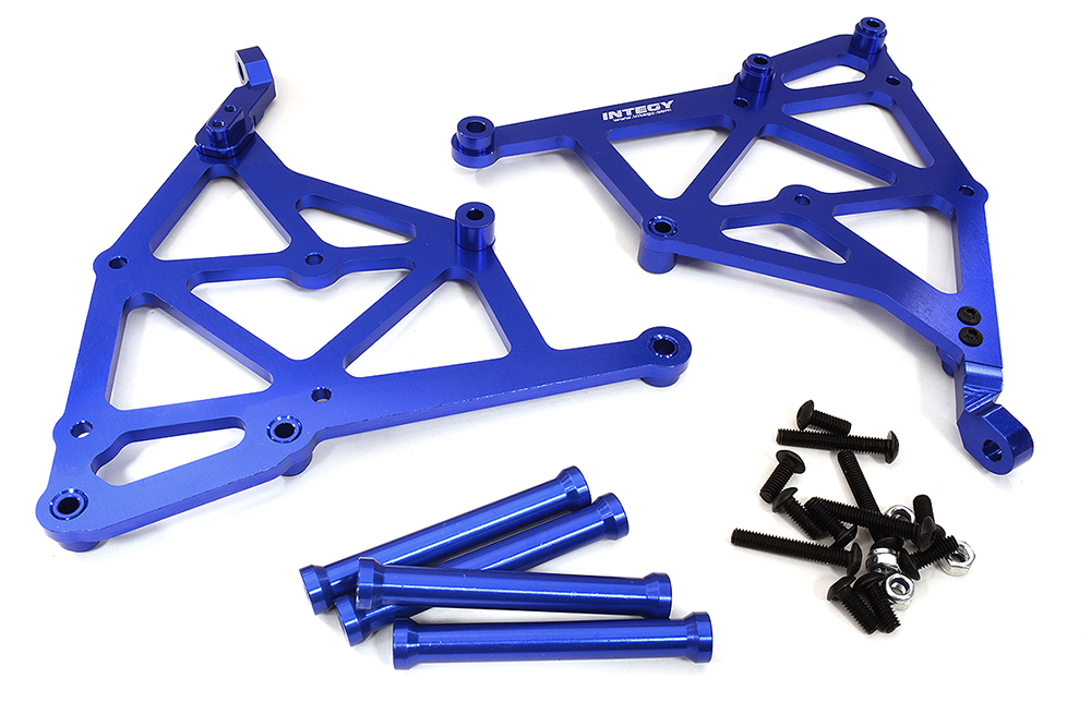 C31618BLUE Blue Billet Machined Wing Mount Kit for Losi 1/5 Desert Buggy XL-E & 2.0 - Image 1
