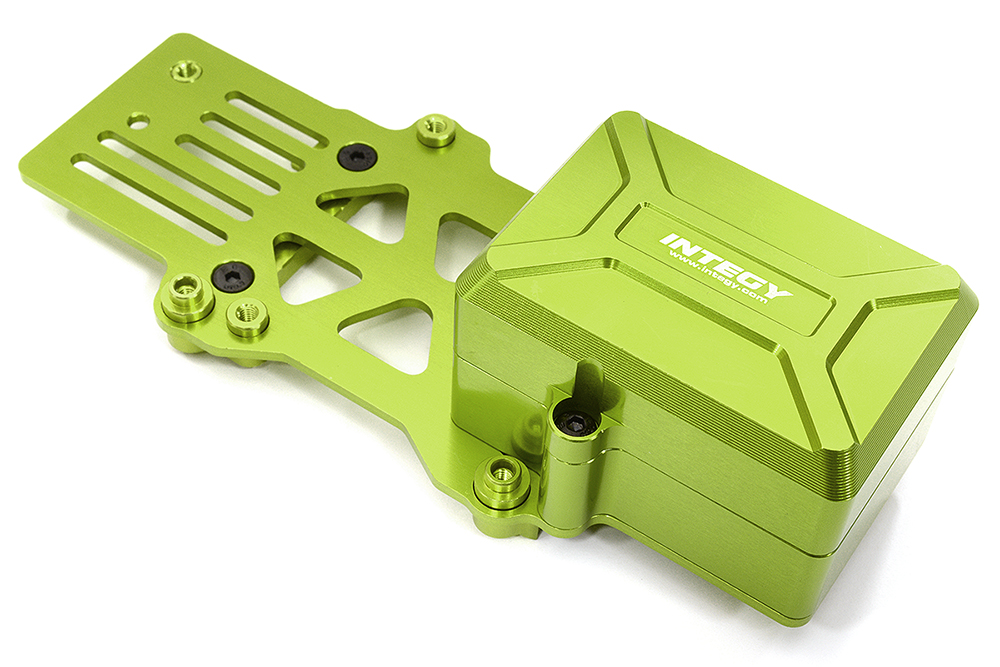 C31623GREEN Alloy Receiver Box w/ ESC Mounting Plate for Losi 1/8 LMT 1.0 4WD Monster Truck - Image 1