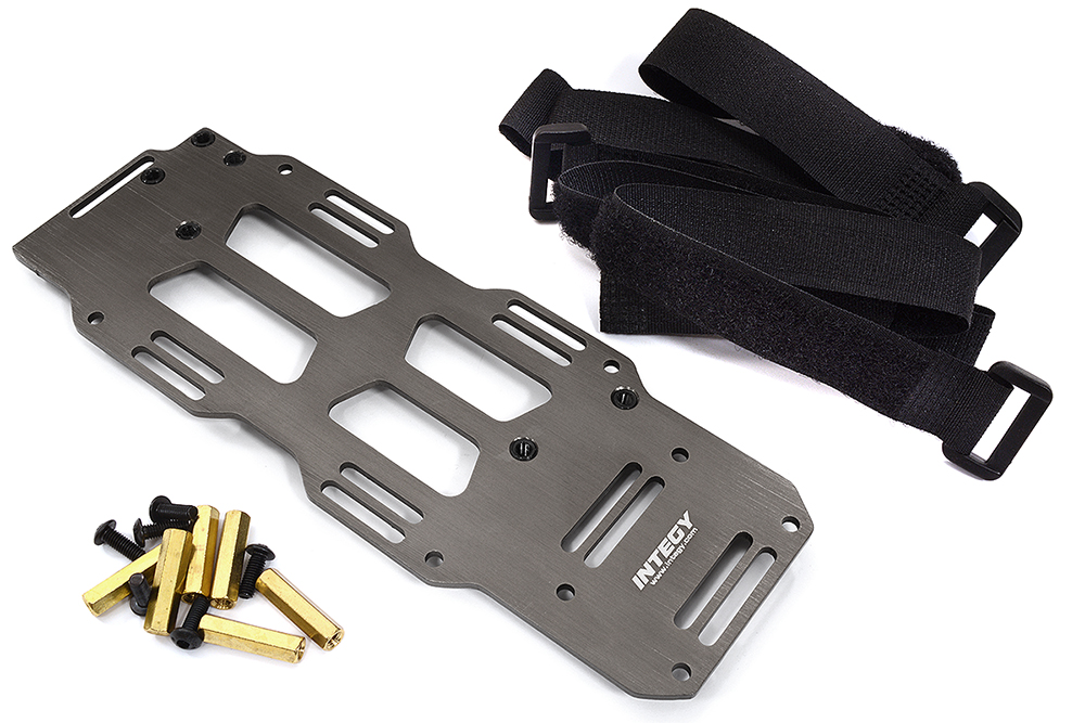 C31627GREY Machined Battery Plate for Arrma 1/8 Kraton, Outcast & Notorious 6S BLX AR320351 - Image 1