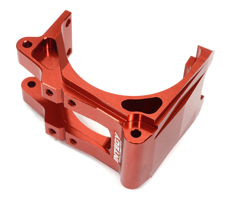 C31630RED Billet Machined Alloy Motor Guard for Losi 1/10 2WD RTR 22S Drag - Red - Image 1