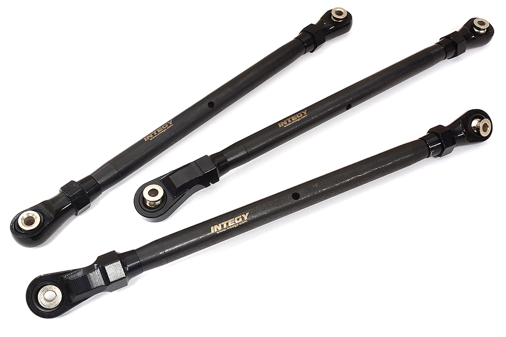 C31642BLACK Black Upper Suspension Link Kit for Axial SCX6 Crawler - Front & Rear Set 254002 - Image 1
