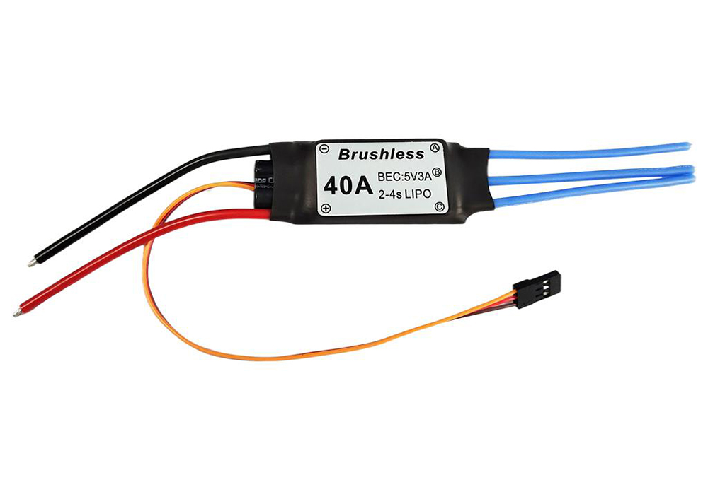C31646 40A Brushless Type 2S-4S ESC Forward Only for RC Plane - Image 1