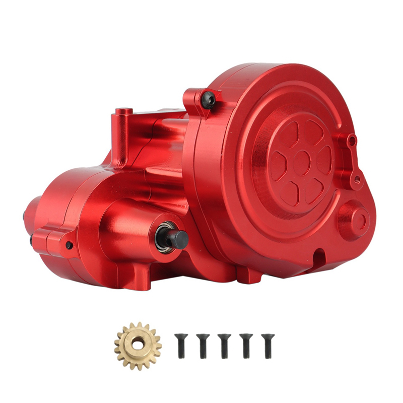 C31661RED Alloy Machined Gearbox w/ Internals for Axial 1/10 RBX10 Ryft 4WD Rock Bouncer - Image 1