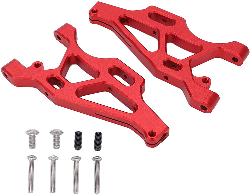 C31676RED Machined Front Lower Arms for Arrma 1/7 Mojave 6S 4WD BLX Desert Truck ARA330606 - Image 1