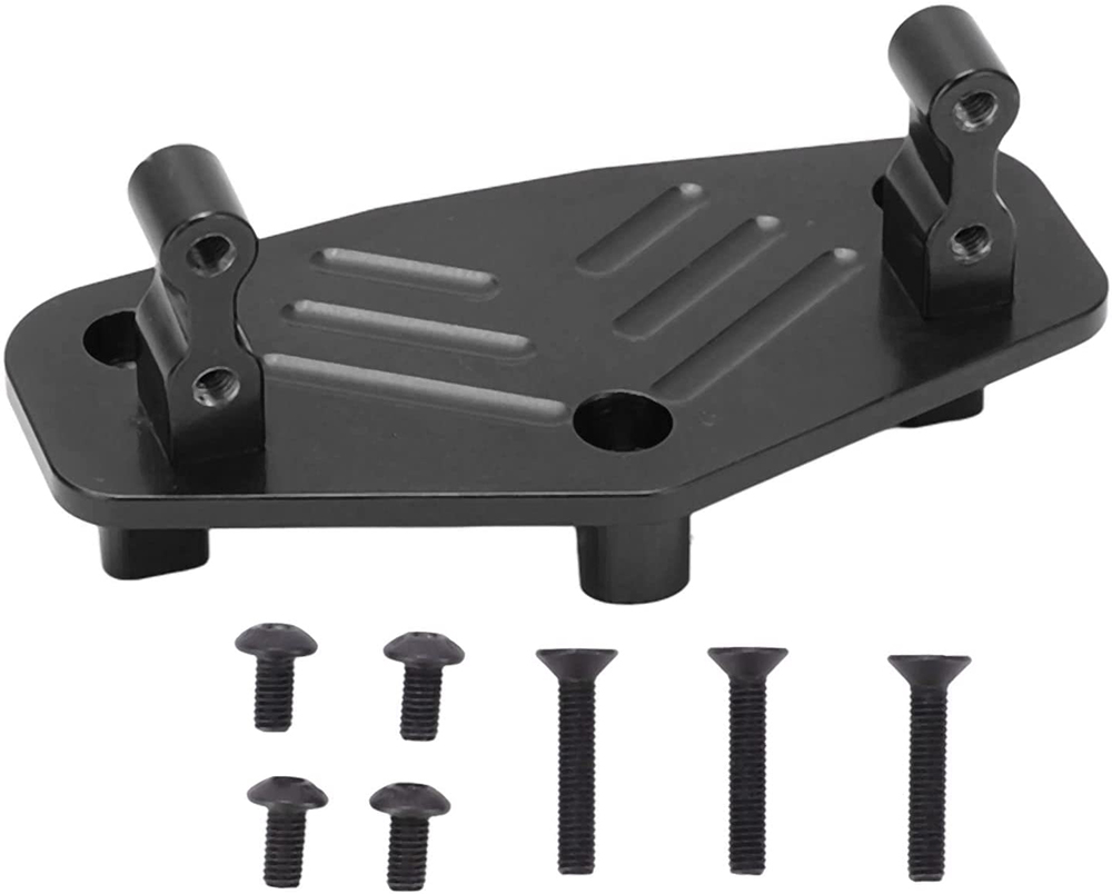 C31680BLACK Alloy Machined Servo Mounting Plate for Losi 1/8 LMT & LMT 2.0 4WD Monster Truck - Image 1