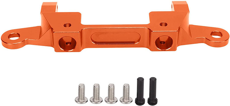 C31692ORANGE Alloy Machined Rear Bumper Mount for Axial SCX6 251008 - Image 1