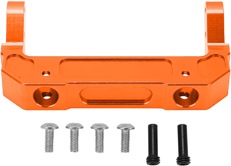 C31693ORANGE Alloy Machined Front Bumper Mount for Axial SCX6 251008 - Image 1